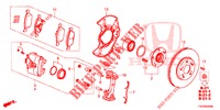 VORDERRADBREMSE  für Honda CIVIC 1.8 ES 5 Türen 5 gang automatikgetriebe 2013