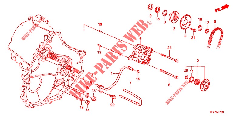 OELPUMPE(HMT)  für Honda JAZZ HYBRID LUXURY 5 Türen vollautomatische 2015
