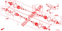 ANTRIEBSWELLE, VORNE/ HALBWELLE (1.4L) für Honda CIVIC 1.4 EXECUTIVE 5 Türen 6 gang-Schaltgetriebe 2012