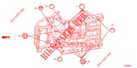 GUMMITUELLE (INFERIEUR) für Honda CIVIC 1.4 EXECUTIVE 5 Türen 6 gang-Schaltgetriebe 2012