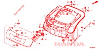 HECKKLAPPENPLATTE(2D)  für Honda CIVIC 1.4 EXECUTIVE 5 Türen 6 gang-Schaltgetriebe 2012
