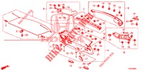 HECKKLAPPENVERKLEIDUNG/ TAFELVERKLEIDUNG, HINTEN(2D)  für Honda CIVIC 1.4 EXECUTIVE 5 Türen 6 gang-Schaltgetriebe 2012