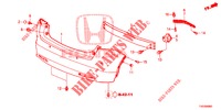 HINTERER STOSSFAENGER  für Honda CIVIC 1.4 EXECUTIVE 5 Türen 6 gang-Schaltgetriebe 2012