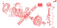 KURBELWELLE/KOLBEN (1.4L) für Honda CIVIC 1.4 EXECUTIVE 5 Türen 6 gang-Schaltgetriebe 2012