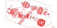 LICHTMASCHINE (MITSUBISHI) (1.4L) für Honda CIVIC 1.4 EXECUTIVE 5 Türen 6 gang-Schaltgetriebe 2012