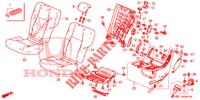 RUECKSITZ/SITZGURT, (G.) für Honda CIVIC 1.4 EXECUTIVE 5 Türen 6 gang-Schaltgetriebe 2012