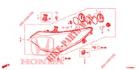 SCHEINWERFER  für Honda CIVIC 1.4 EXECUTIVE 5 Türen 6 gang-Schaltgetriebe 2012