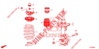 STOSSDAEMPFER, VORNE  für Honda CIVIC 1.4 EXECUTIVE 5 Türen 6 gang-Schaltgetriebe 2012