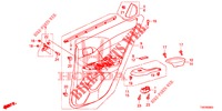 TUERVERKLEIDUNG, HINTEN(4D)  für Honda CIVIC 1.4 EXECUTIVE 5 Türen 6 gang-Schaltgetriebe 2012