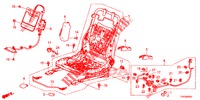 VORNE SITZKOMPONENTEN (D.) (SIEGE REGLAGE MANUEL) für Honda CIVIC 1.4 EXECUTIVE 5 Türen 6 gang-Schaltgetriebe 2012