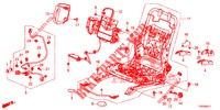 VORNE SITZKOMPONENTEN (G.) (HAUTEUR MANUELLE) für Honda CIVIC 1.4 EXECUTIVE 5 Türen 6 gang-Schaltgetriebe 2012