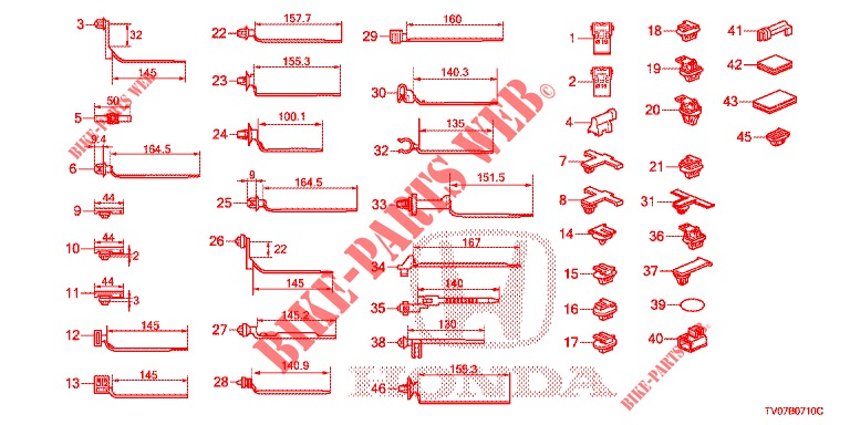 KABELBAUMBAND/BUEGEL(RH)  für Honda CIVIC 1.4 EXECUTIVE 5 Türen 6 gang-Schaltgetriebe 2012