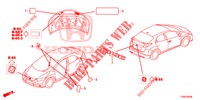 EMBLEME/WARNETIKETTEN  für Honda CIVIC 1.4 EXECUTIVE TUNER LESS 5 Türen 6 gang-Schaltgetriebe 2014