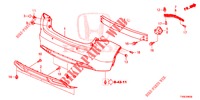 HINTERER STOSSFAENGER  für Honda CIVIC 1.4 EXECUTIVE TUNER LESS 5 Türen 6 gang-Schaltgetriebe 2014