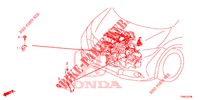 MOTORKABELBAUM, STREBE (1.4L) für Honda CIVIC 1.4 EXECUTIVE TUNER LESS 5 Türen 6 gang-Schaltgetriebe 2014