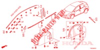 ZIERLEISTE/SCHUTZ  für Honda CIVIC 1.4 EXECUTIVE TUNER LESS 5 Türen 6 gang-Schaltgetriebe 2014