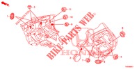 GUMMITUELLE (ARRIERE) für Honda CIVIC DIESEL 1.6 ELEGANCE 5 Türen 6 gang-Schaltgetriebe 2013