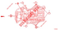 GUMMITUELLE (INFERIEUR) für Honda CIVIC DIESEL 1.6 ELEGANCE 5 Türen 6 gang-Schaltgetriebe 2013