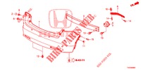 HINTERER STOSSFAENGER  für Honda CIVIC DIESEL 1.6 ELEGANCE 5 Türen 6 gang-Schaltgetriebe 2013