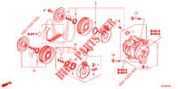 KLIMAANLAGE (COMPRESSEUR) (DIESEL) (1.6L) für Honda CIVIC DIESEL 1.6 ELEGANCE 5 Türen 6 gang-Schaltgetriebe 2013