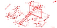 KUEHLERSCHLAUCH/RESERVETANK (DIESEL) (1.6L) für Honda CIVIC DIESEL 1.6 ELEGANCE 5 Türen 6 gang-Schaltgetriebe 2013