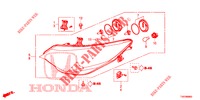 SCHEINWERFER  für Honda CIVIC DIESEL 1.6 ELEGANCE 5 Türen 6 gang-Schaltgetriebe 2013