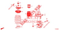 STOSSDAEMPFER, VORNE  für Honda CIVIC DIESEL 1.6 ELEGANCE 5 Türen 6 gang-Schaltgetriebe 2013