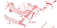 HINTERER STOSSFAENGER  für Honda CIVIC DIESEL 1.6 EXECUTIVE 5 Türen 6 gang-Schaltgetriebe 2015