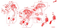 PEDAL (LH) für Honda CIVIC DIESEL 1.6 EXECUTIVE 5 Türen 6 gang-Schaltgetriebe 2015