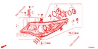SCHEINWERFER  für Honda CIVIC DIESEL 1.6 EXECUTIVE 5 Türen 6 gang-Schaltgetriebe 2015