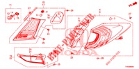 HECKLEUCHTE/KENNZEICHENBELEUCHTUNG (PGM FI)  für Honda CIVIC DIESEL 1.6 EXECUTIVE EURO 6 5 Türen 6 gang-Schaltgetriebe 2015