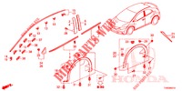 ZIERLEISTE/SCHUTZ  für Honda CIVIC DIESEL 1.6 EXECUTIVE EURO 6 5 Türen 6 gang-Schaltgetriebe 2015
