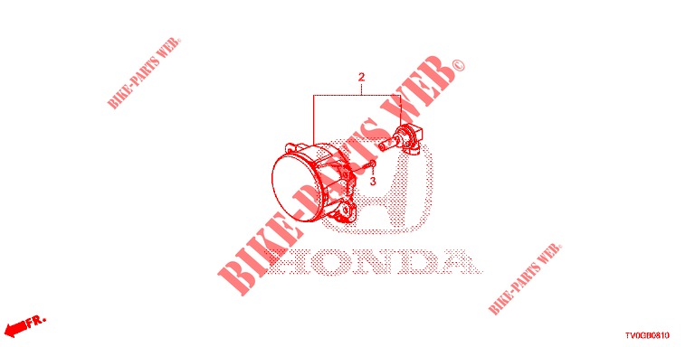 NEBELSCHEINWERFER  für Honda CIVIC DIESEL 1.6 EXECUTIVE EURO 6 5 Türen 6 gang-Schaltgetriebe 2015