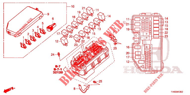 STEUERGERAT (COMPARTIMENT MOTEUR) (2) für Honda CIVIC DIESEL 1.6 EXECUTIVE EURO 6 5 Türen 6 gang-Schaltgetriebe 2015