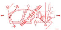 GUMMITUELLE (LATERAL) für Honda CIVIC DIESEL 1.6 EXECUTIVE 5 Türen 6 gang-Schaltgetriebe 2013