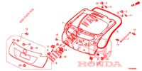 HECKKLAPPENPLATTE(2D)  für Honda CIVIC DIESEL 1.6 EXECUTIVE 5 Türen 6 gang-Schaltgetriebe 2013