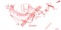 HINTERER STOSSFAENGER  für Honda CIVIC DIESEL 1.6 EXECUTIVE 5 Türen 6 gang-Schaltgetriebe 2013
