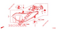 SCHEINWERFER  für Honda CIVIC DIESEL 1.6 EXECUTIVE 5 Türen 6 gang-Schaltgetriebe 2013