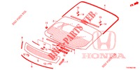 WINDSCHUTZSCHEIBE, VORNE/ HECKFENSTER  für Honda CIVIC DIESEL 1.6 EXECUTIVE 5 Türen 6 gang-Schaltgetriebe 2013