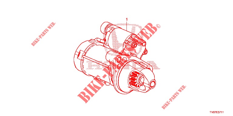 ANLASSER (DENSO) (DIESEL) (1.6L) für Honda CIVIC DIESEL 1.6 EXECUTIVE 5 Türen 6 gang-Schaltgetriebe 2013