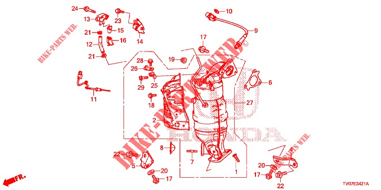 DREHMOMENTWANDLER (DIESEL) (1.6L) für Honda CIVIC DIESEL 1.6 EXECUTIVE 5 Türen 6 gang-Schaltgetriebe 2013