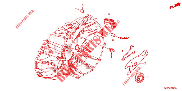 KUPPLUNGSFREIGABE (DIESEL) (1.6L) für Honda CIVIC DIESEL 1.6 EXECUTIVE 5 Türen 6 gang-Schaltgetriebe 2013