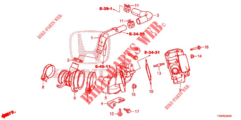 STEUERVENTILEINLASSDRUCK (DIESEL) (1.6L) für Honda CIVIC DIESEL 1.6 EXECUTIVE 5 Türen 6 gang-Schaltgetriebe 2013