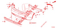 HINTERER STOSSFAENGER  für Honda CIVIC DIESEL 1.6 EXECUTIVE 5 Türen 6 gang-Schaltgetriebe 2014