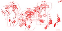PEDAL (LH) für Honda CIVIC DIESEL 1.6 EXECUTIVE 5 Türen 6 gang-Schaltgetriebe 2014