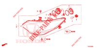 SCHEINWERFER  für Honda CIVIC DIESEL 1.6 EXECUTIVE 5 Türen 6 gang-Schaltgetriebe 2014