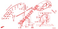ZIERLEISTE/SCHUTZ  für Honda CIVIC DIESEL 1.6 EXECUTIVE 5 Türen 6 gang-Schaltgetriebe 2014