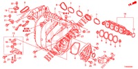 ANSAUGKRUEMMER (1.8L) für Honda CIVIC 1.8 EXECUTIVE 5 Türen 6 gang-Schaltgetriebe 2015