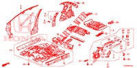 BODEN/INNENBLECHE  für Honda CIVIC 1.8 EXECUTIVE 5 Türen 6 gang-Schaltgetriebe 2015