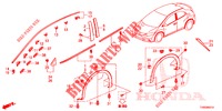 ZIERLEISTE/SCHUTZ  für Honda CIVIC 1.8 EXECUTIVE 5 Türen 6 gang-Schaltgetriebe 2015